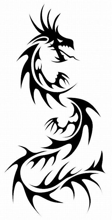 tribal dragon tattoo designs